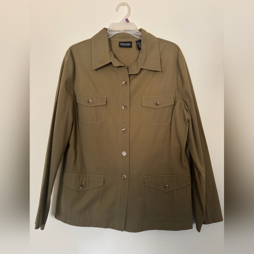Stylish Green Jacket by New York And Co.